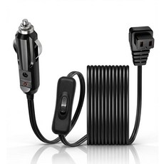 Keedin 미국 자동차 냉장고 전원 코드 케이블 4M+스위치 016, 10FT+Switch