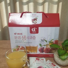 [애플향기] 경북 문경 통째로 갈아만든 NFC 생 사과즙 100% 사과주스 120ml 50포, 1박스, 50팩