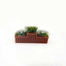 미니 꽃밭 화려한 모델 미니어처 사진 촬영 모래 테이블 인형집 DIY 공예 장식 데코, R