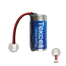 197번 텍셀 배터리 CR123A 3V /커넥터 검빨 /경보기 화재감지기 산업용 보안용 가정용 다용도 건전지