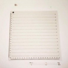 입시 격자 A4 짧은 줄긋기 표시 간격 줄간격 직선 연습 종이 특수 노트, 1개, 1.5cm 20cm 23x23