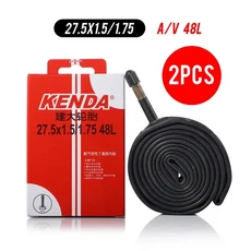 2PCS KENDA 자전거 내부 튜브 MTB 자전거 타이어 26 27.5 29 1.5/1.75 1.9/2.125 2.3/2.4 AV FV 사이클링, 04 27.5x1.5-1.75 AV48L