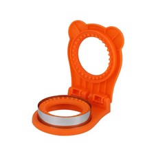 샌드위치 커터 몰드 실러 플립 원형 커팅 도구 도시락 장식 토스트 빵, 1개, 7. Orange