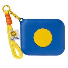 Eraecho 여행용 물티슈 디스펜서 휴대용 및 리필 가능한 티슈 케이스 포켓 박스 자동차 가방용 방수 아기 용기 (블루 옐로우 뚜껑) 149346, 블루 및 옐로우 뚜껑