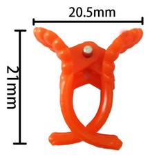 【惠欣商行】【500支裝】台灣製造番茄夾、苦瓜夾、蘭花夾、太陽花夾、果梗夾-蘭花夾-小1, 橘色, 1個