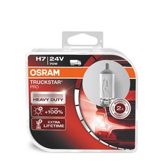 오스람 트럭 스타 프로 24V 화물차 버스 전조등 할로겐 하향등, 1세트, H7