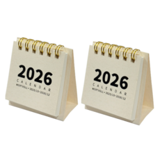 베르트폴 2026 미니달력, 2개, 아이보리