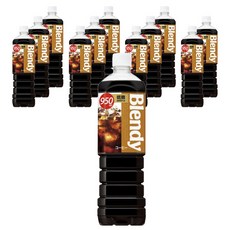 AGF Blendy 瓶裝濃縮咖啡 低糖, 12個, 950ml