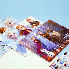 겨울왕국 스케치북 어린이스케치북, 18매, 8절