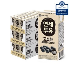 연세두유 고소한 검은콩 고칼슘 두유 72팩, 72개, 190ml