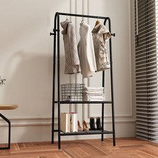 투데이룸 2단 선반 행거(60x150cm) (블랙) 옷걸이행거, 상세페이지 참조