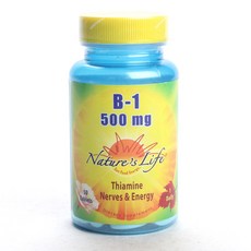 Nature's Life B-1 500毫克片劑, 1個, 50 個