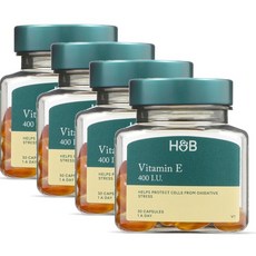 홀랜드앤바렛 비타민E 400IU 캡슐 Holland & Barrett Vitamin E, 4개, 30정