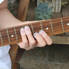 기타손물집방지탭 골무핑거탭스 손가락보호캡, 2-핑거팁스-L_1개, 1개