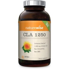 공액 리놀레산 CLA 1250mg 180정 6개월 고함량 미국산 Linoleic Acid, 1개