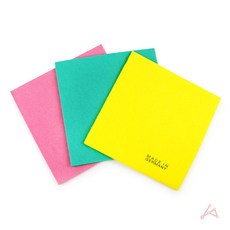 아이템스팟 칼라 부직포 행주 3P 사무실 세척 판촉물