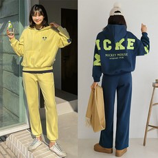 SET미키 백로고 후드 풀오버 트레이닝세트 998776