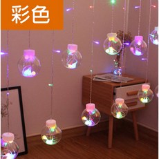 太陽能許願燈 LED球泡燈串 暖色 IP65防水 遙控定時, 彩色, USB, 1個