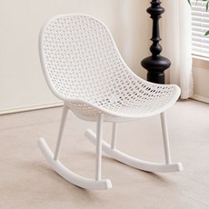 플라스틱 안락 휴식용 낮잠용 스툴 카페용 가정용 북유럽, 1개, 화이트 6kg