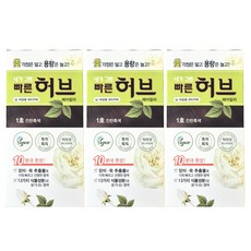 광동제약 내가 그린 빠른 허브 헤어칼라 셀프 염색약, 1호 진한흑색, 3개