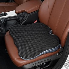 Toyosport 메모리 폼 카시트 쿠션 불편함 감소 U자형 컷아웃 4D 통기성 메시 골반 스트레스 감소를 위한 웨지 디자인 휴대용 48x40.9x7.6cm(18.1x, Toyosport 메모리 폼 카시트 쿠션, 좌골 신경통