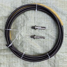 預埋線管疏通器 電工16線管堵塞疏通器 網線穿線電線管道排堵工具, 8毫米5米 +連接頭