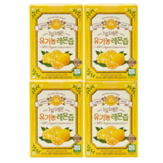 [홀베리] 1일1레몬 유기농 레몬즙 20gx14포x4박스 총56포, 1.12kg, 1세트