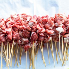 양떼푸드 냉장양꼬치 두툼한 수제양꼬치 250g 1개+쯔란 양념 증정