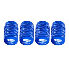 4개입 자동차 휠 타이어 밸브 캡 스템 커버 방진 방수 지리 엠그랜드 MK 판다 빈레이 쿨레이 SX11 아틀라스 EC7 EV8용, Blue