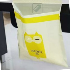 분필스 멀티쓰레기봉투 붙이는쓰레기봉투, 02CAR봉투-옐로토끼
