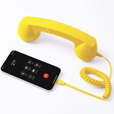 Type-C 레트로 전화 수화기 호환, 7_옐로우