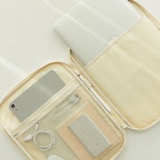 아카이브 노트북 파우치 13in 1P 다용도 수납 케이스, 빈티지 블루