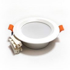 3인치 LED 다운라이트 7W SMPS 슬림 원형 매입등 남영, 1개, 주백색