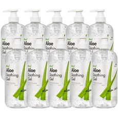 꽃을든남자 수분이 꽉 차 더 촉촉한 리얼 알로에 수딩젤 1000ml, 1L, 10개