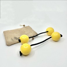 아살라토 리듬 샌드볼 타악기 2개 1세트 아프리카 악기 박자 타악기, 노란색 2개, 1개