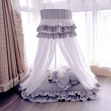 반려동물 캐노피 하우스 풀세트, 40x50 (5kg 이내), L. 프리미엄 그레이 텐트 풀 세트