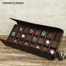 復古瘋馬皮手錶盒24位裝手錶展盒高端手錶收納盒