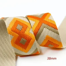 2-5미터 미티 폴리에스터 자카드 웨빙 테이프 38/50mm 백팩 스트랩 리본 벨트 의류 바인딩 밴드 DIY 재봉, 03 3Meters, 01 05-38mm