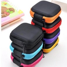 BrtWM 소품보관 미니수납함 소품가방 가방장식 이어폰 파우치 오렌지 6개입