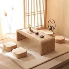 식 테이블 낮은 창틀 미니 찻집 서랍형 100x너비 코타츠 라탄테이블 창가좌석, 특대형 120 50 38cm 4개 받침돌, 행장을 갖추다