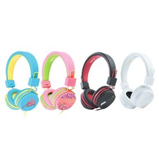 청력보호 어린이 헤드셋 2인 동시청취 헤드셋 GHP-K11, 블랙