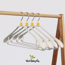 어깨뿔방지 논슬립 옷걸이, 10개, 크림