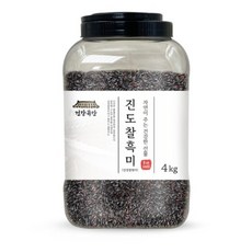 건강곡간 진도 찰흑미 검정찰현미, 4kg, 1개