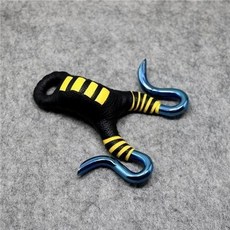 藏羚羊角戶外冷彎半定位牛魔王傳統彈弓 正品一體不銹鋼牛角圓皮, 纏好烤藍牛魔王+2號禮包, 1個