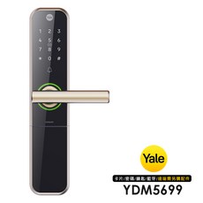 Yale 耶魯 YDM5699 智能電子鎖, YDM5699(香檳金), 含基本安裝