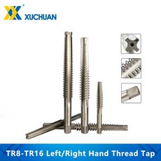 TR8-TR16 왼쪽 오른쪽 핸드 머신 사다리꼴 탭 HSS 플러그 탭 나사 탭 드릴 머신 나사 1 개, TR16x4.0 R, 1개
