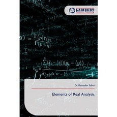 (영문도서)Elements of Real Analysis Paperback, LAP Lambert Academic Publis..., English, 9786209435010