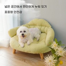 스타일닥터 프리미엄 탈부착 애완 동물 소파 베드 사계절 공용 애완 동물 쿠션, 1개, 녹색