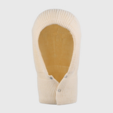 Jianglobis針織巴拉克拉法帽連帽圍巾帽, 乳霜