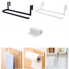 건shop디자인 다용도 씽크대문 고정 키친홀더 보관, 블랙